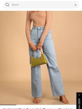 Light Blue Distressed High-Rise Women’s Jeans
